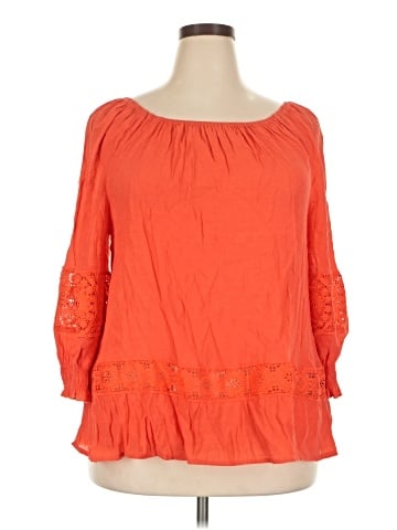 Unique Spectrum 3/4 Sleeve Blouse (view 1)