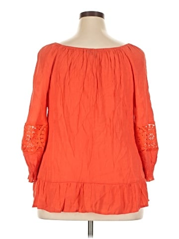 Unique Spectrum 3/4 Sleeve Blouse (view 2)