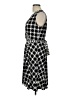 North Style Houndstooth Black Cocktail Dress Size 10 - photo 5