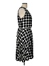 North Style Houndstooth Black Cocktail Dress Size 10 - photo 4