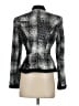 Cache 100% Polyester Print Silver Blazer Size 4 - photo 2