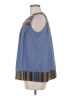 Pleione Blue Sleeveless Blouse Size M - photo 5