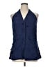 Maeve Blue Sleeveless Button-Down Shirt Size XL - photo 1