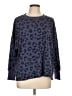 Secret Treasures Animal Print Blue Pullover Sweater Size L - photo 1