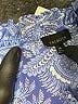 Talbots Paisley Blue Cocktail Dress Size 14 - photo 7