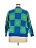 Unbranded 100% Polyester Checkered-gingham Blue Pullover Sweater Size 2X - photo 2