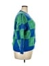 Unbranded 100% Polyester Checkered-gingham Blue Pullover Sweater Size 2X - photo 4