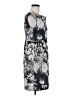 Connected Apparel Print Gray Casual Dress Size 8 (petite) - photo 4