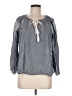 Roberta Roller Rabbit 100% Cotton Gray 3/4 Sleeve Blouse Size M - photo 1