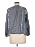 Roberta Roller Rabbit 100% Cotton Gray 3/4 Sleeve Blouse Size M - photo 2