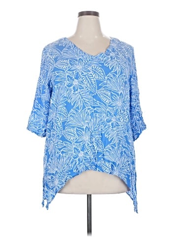 Blue Ginger 3/4 Sleeve Blouse (view 1)