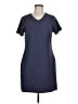 32 Degrees Solid Blue Casual Dress Size M - photo 1