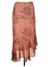 Chenault 100% Polyester Paisley Orange Formal Skirt Size M - photo 1