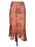 Chenault 100% Polyester Paisley Orange Formal Skirt Size M - photo 2