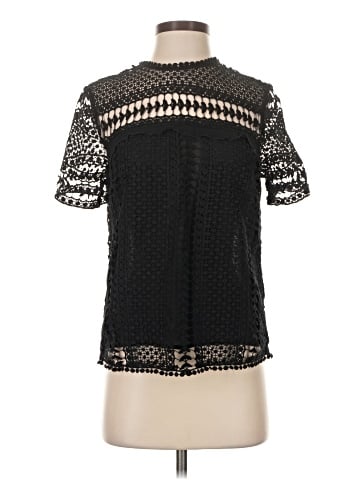 Aqua Short Sleeve Blouse (view 1)