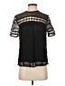 Aqua 100% Polyester Black Short Sleeve Blouse Size S - photo 1