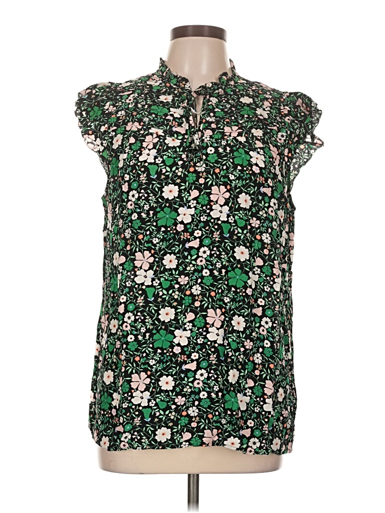 Pre-owned Talbots Sleeveless Blouse In Green