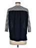 Ann Taylor LOFT Outlet 100% Polyester Stripes Black 3/4 Sleeve Top Size M - photo 2