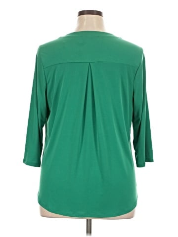 NY Collection 3/4 Sleeve Top (view 2)