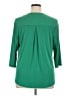 NY Collection Green 3/4 Sleeve Top Size 1X - photo 2