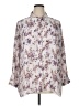 Joan Rivers 100% Polyester Floral Ivory 3/4 Sleeve Blouse Size 1X - photo 1