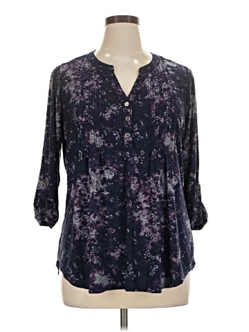 Notations 3/4 Sleeve Blouse (view 1)