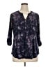 Notations Purple 3/4 Sleeve Blouse Size 1X - photo 1