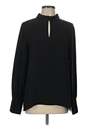 Lafayette 148 New York Long Sleeve Silk Top (view 1)