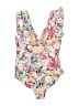 Summersalt Floral Pink One Piece Swimsuit Size 12LT - photo 2