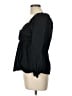 Open Edit 100% Cotton Black Long Sleeve Blouse Size L - photo 5