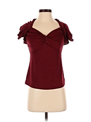 Flower & Feather Short Sleeve Top (view 1)