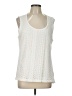 Rafaella 100% Polyester Ivory Tank Top Size L - photo 1