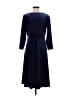 Lands' End Solid Blue Casual Dress Size M - photo 2