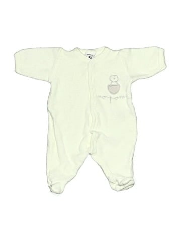 Petit Bateau Long Sleeve Onesie (view 1)