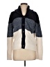 Express 100% Cotton Color Block Blue Cardigan Size M - photo 1