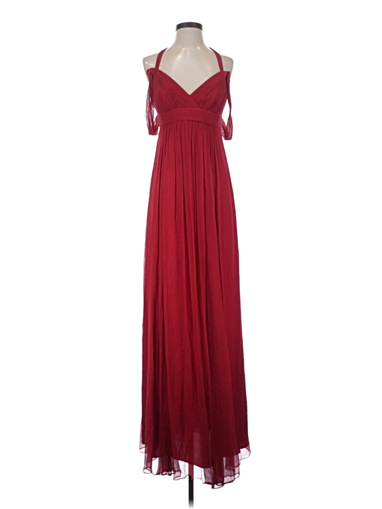 Pre-owned Bcbgmaxazria Cocktail Dress In Burgundy