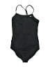 Nike Solid Black One Piece Swimsuit Size XL - photo 1