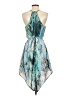 Mossimo 100% Polyester Print Blue Cocktail Dress Size XS - photo 2