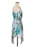 Mossimo 100% Polyester Print Blue Cocktail Dress Size XS - photo 4