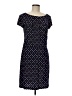 Connected Apparel Polka Dots Blue Casual Dress Size 8 - photo 1