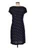 Connected Apparel Polka Dots Blue Casual Dress Size 8 - photo 2