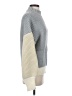 OAT Color Block Gray Turtleneck Sweater Size S - photo 4
