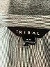 Tribal 100% Polyester Gray Short Sleeve Blouse Size M - photo 7