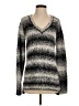 MICHAEL Michael Kors Metallic Silver Black Pullover Sweater Size S - photo 1