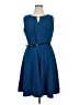 Alyx Solid Blue Casual Dress Size 14 - photo 1