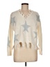Sweet & Sinful 100% Acrylic Stars Ivory Pullover Sweater Size M - photo 1