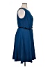 Alyx Solid Blue Casual Dress Size 14 - photo 4