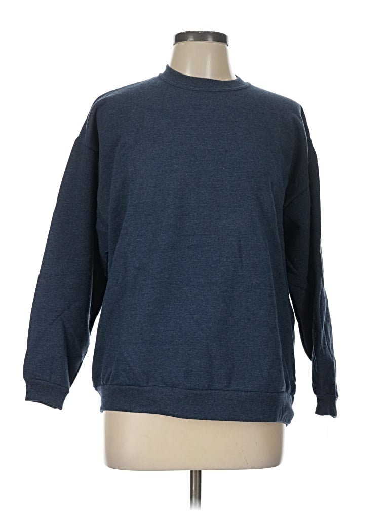 Pre-owned Jerzees Sweatshirt In Blue