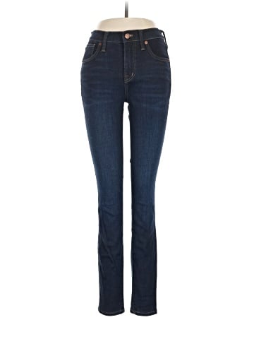 Madewell 9" Mid-Rise Skinny Jeans in Larkspur Wash: TENCEL&trade; Denim Edition (view 1)