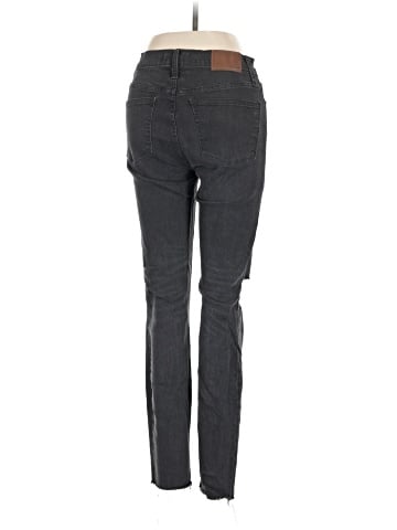 Madewell 9" Mid-Rise Skinny Jeans in Black Sea (view 2)